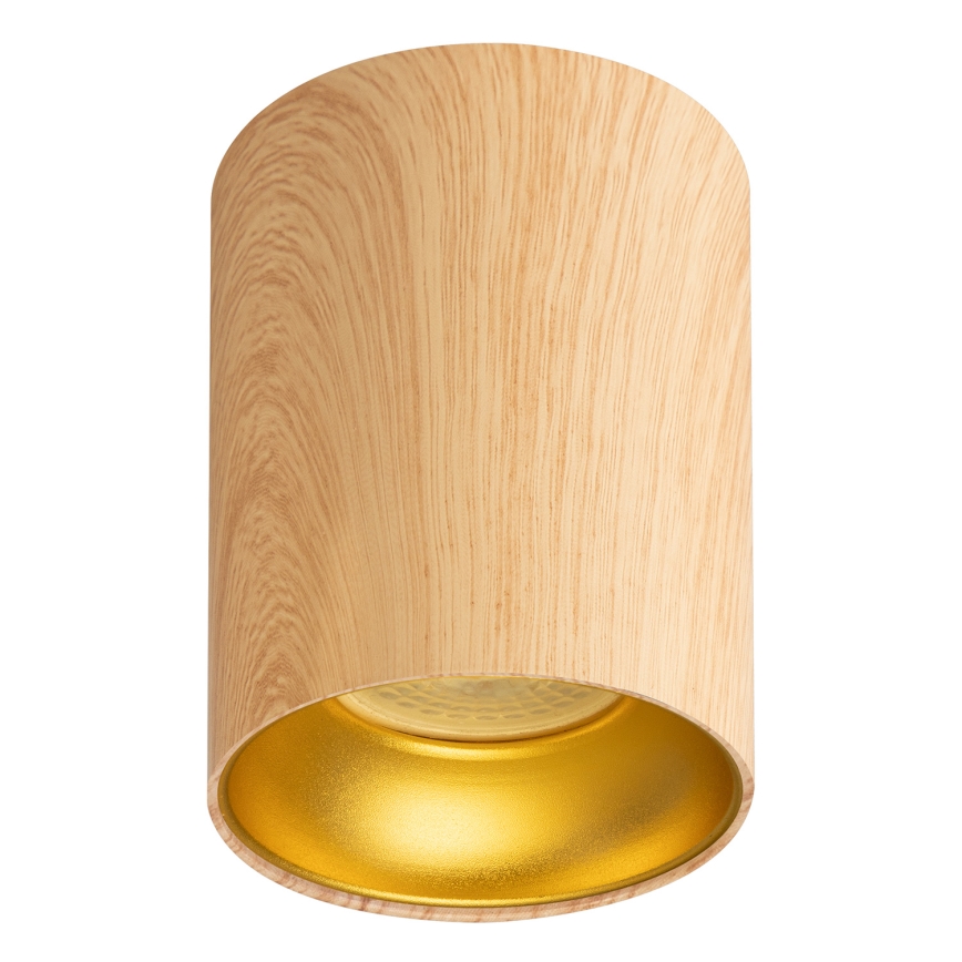 Brilagi - LED RGBW prigušiva spot svetiljka TRINE 1xGU10/4,8W/230V 3000K dekor hrasta + daljinski upravljač