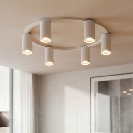 BRILAGI - LED RGBW prigušiva plafonska svetiljka SELE 6xGU10/6,5W/230V 2700-6500K bela + daljinski upravljač