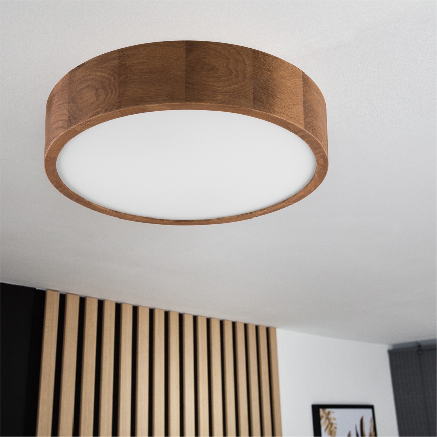 BRILAGI - LED RGBW prigušiva plafonska lampa CARVALHO 2xE27/12W/230V 2700-6500K hrast, prečnika 37,5 cm