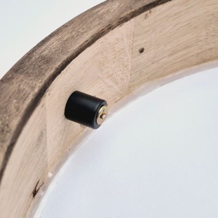 BRILAGI - LED RGBW prigušiva plafonska svetiljka CARVALHO SLIM 1xE27/12W/230V 2700-6500K hrast prečnika 27 cm