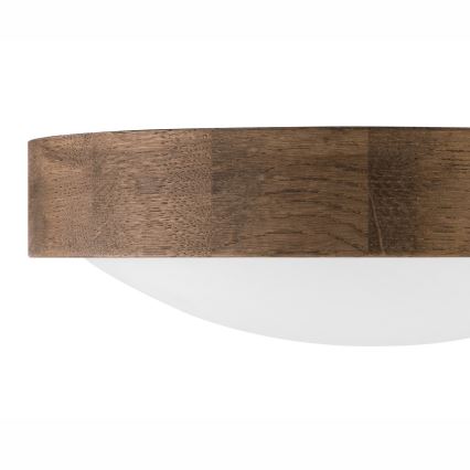 BRILAGI - LED RGBW prigušiva plafonska svetiljka CARVALHO SLIM 1xE27/12W/230V 2700-6500K hrast prečnika 27 cm