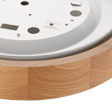 Brilagi - LED RGBW prigušiva plafonsko svetlo CARVALHO SLIM 1xE27/9W/230V 2700-6500K Wi-Fi hrast, prečnik 27 cm