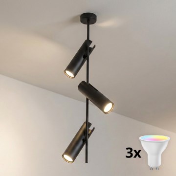 BRILAGI - LED RGBW prigušiva svetiljka na stalku BRANCH 3xGU10/6,5W/230V 2700-6500K crna