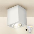 Brilagi - LED RGBW prigušiva ugradna reflektorska svetiljka MIA 1xGU10/4,8W/230V 3000K 100x80 mm bela + daljinski upravljač
