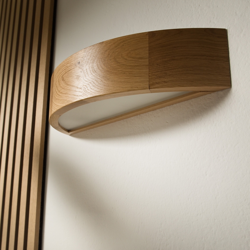 Brilagi - LED RGBW prigušiva zidna svetiljka CARVALHO 1xE27/15W/230V 2700-6500K Wi-Fi hrast