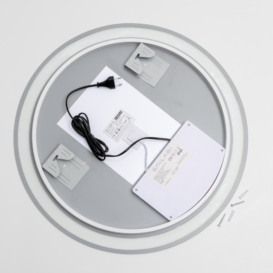 Brilagi - LED RGBW grejano ogledalo za kupatilo AVA PRO LED/18W/230V, prečnik 60 cm, IP44, CRI 90, prigušiva + CCT