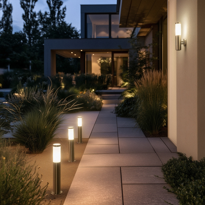 BRILAGI - LED RGBW prigušiva spoljna lampa ELIA 1xE27/6,5W/230V 2700-6500K IP44 Wi-Fi 50 cm mat hrom