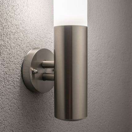 BRILAGI - LED RGBW prigušiva spoljna zidna lampa ELIA 1xE27/6,5W/230V 2700-6500K IP44 Wi-Fi mat hrom