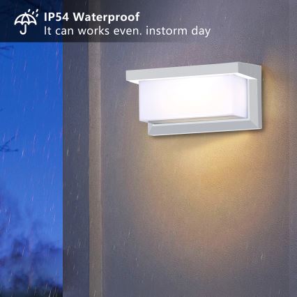 Brilagi - LED RGBW prigušiva spoljašnja zidna svetiljka BRICKY 1xE27/15W/230V 2700-6500K IP54 bela