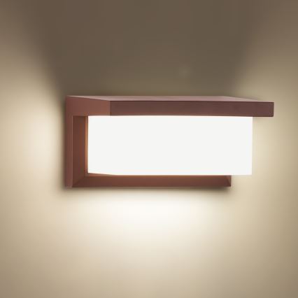 Brilagi - LED RGBW prigušiva spoljna zidna svetiljka BRICKY 1xE27/15W/230V 2700-6500K IP54 braon