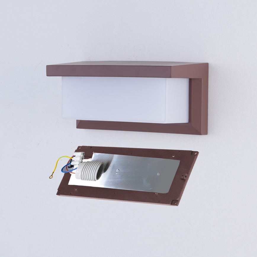 Brilagi - LED RGBW prigušiva spoljna zidna svetiljka BRICKY 1xE27/15W/230V 2700-6500K IP54 braon