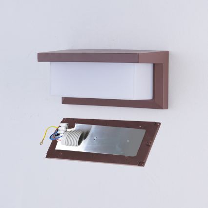 Brilagi - LED RGBW prigušiva spoljna zidna svetiljka BRICKY 1xE27/9W/230V 2700-6500K IP54 braon