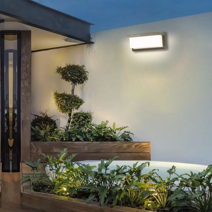 Brilagi - LED RGBW prigušiva spoljašnja zidna svetiljka BRICKY 1xE27/9W/230V 2700-6500K IP54 siva
