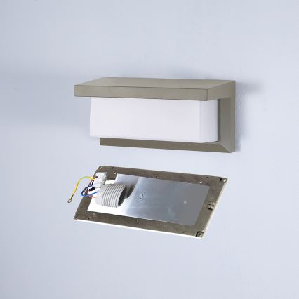 Brilagi - LED RGBW prigušiva spoljašnja zidna svetiljka BRICKY 1xE27/9W/230V 2700-6500K IP54 siva