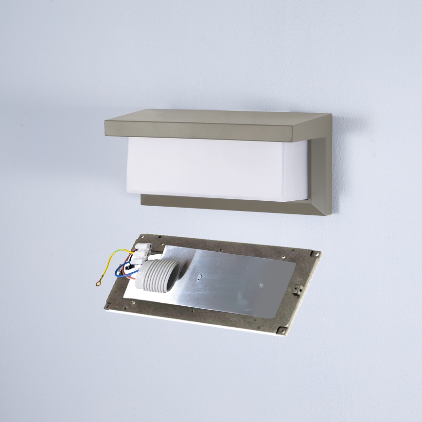 Brilagi - LED RGBW prigušiva spoljašnja zidna svetiljka BRICKY 1xE27/9W/230V 2700-6500K IP54 siva