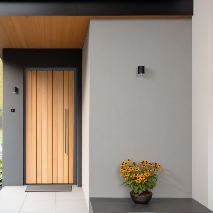 Brilagi - LED RGBW prigušiva spoljna zidna svetiljka MATERA 1xGU10/6W/230V 3000K IP54 crna + daljinski upravljač