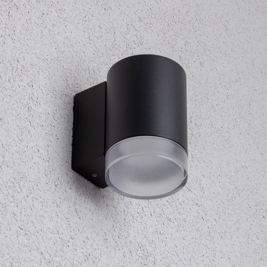Brilagi - LED RGBW prigušiva spoljna zidna svetiljka MATERA 1xGU10/6W/230V 3000K IP54 crna + daljinski upravljač