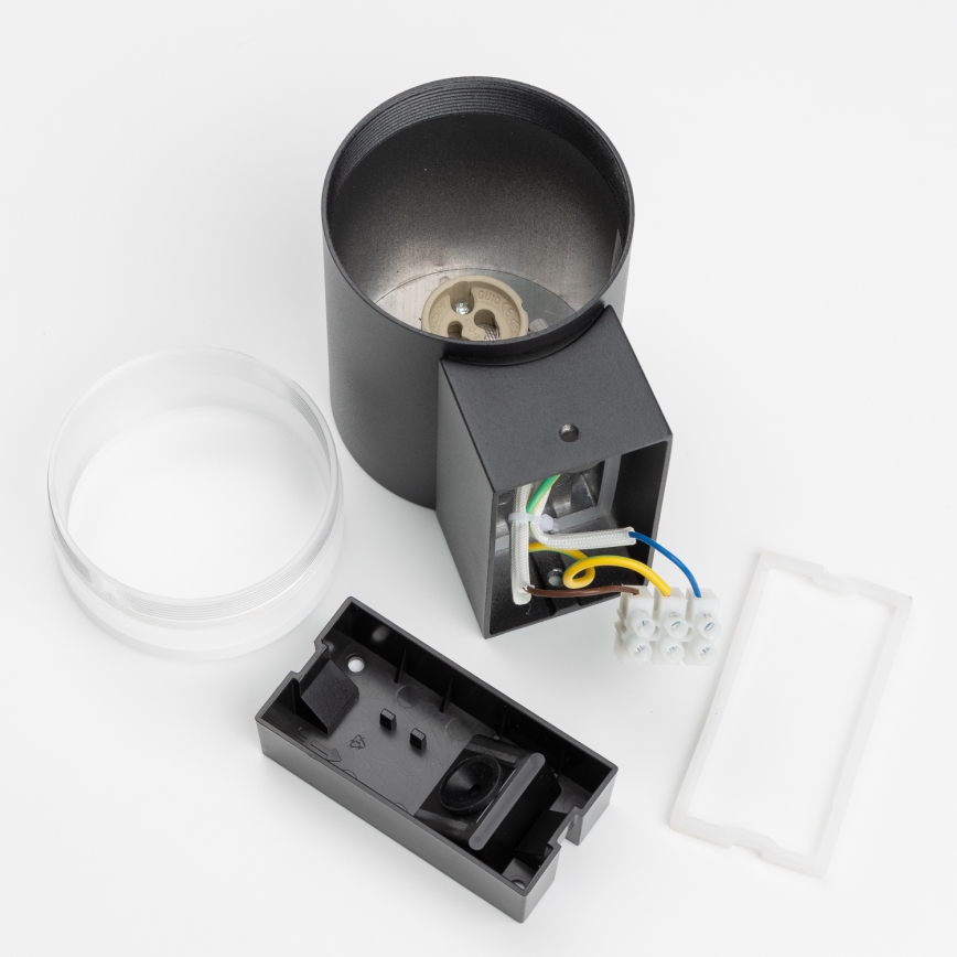 Brilagi - LED RGBW prigušiva spoljna zidna svetiljka MATERA 1xGU10/6W/230V 3000K IP54 crna + daljinski upravljač