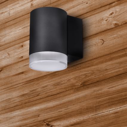 Brilagi - LED RGBW prigušiva spoljna zidna svetiljka MATERA 1xGU10/6W/230V 3000K IP54 crna + daljinski upravljač