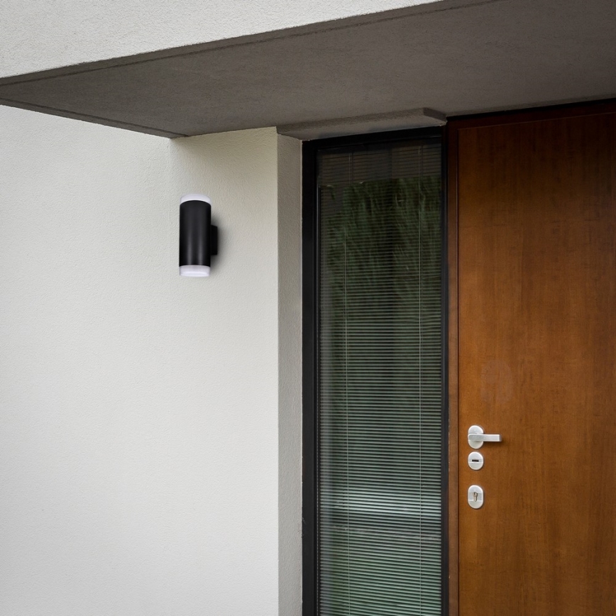 Brilagi - LED RGBW prigušiva spoljašnja zidna svetiljka MATERA 2xGU10/6W/230V 3000K IP54 crna + daljinsko upravljanje