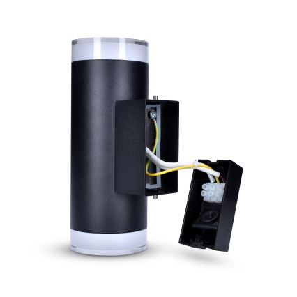 Brilagi - LED RGBW prigušiva spoljašnja zidna svetiljka MATERA 2xGU10/6W/230V 3000K IP54 crna + daljinsko upravljanje