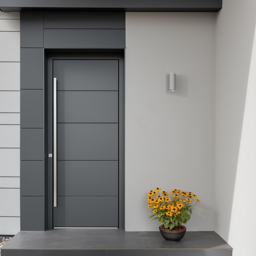 Brilagi - LED RGBW prigušiva spoljna zidna svetiljka MATERA 2xGU10/6W/230V 3000K IP54 siva + daljinski upravljač