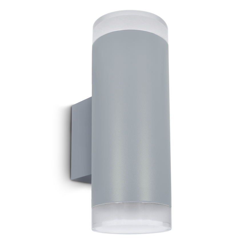 Brilagi - LED RGBW prigušiva spoljna zidna svetiljka MATERA 2xGU10/6W/230V 3000K IP54 siva + daljinski upravljač