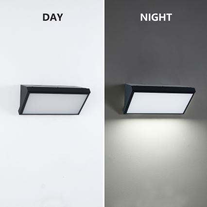 Brilagi - LED RGBW prigušiva spoljašnje zidno svetlo TRIANGLE 1xE27/15W/230V 2700-6500K IP65 crna
