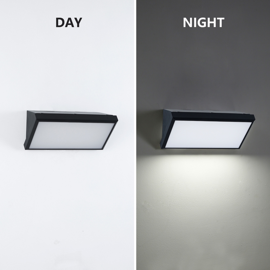 Brilagi - LED RGBW prigušiva spoljašnje zidno svetlo TRIANGLE 1xE27/9W/230V 2700-6500K IP65 crna