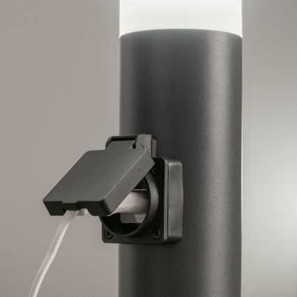 BRILAGI - LED RGBW prigušiva spoljašnja lampa sa utičnicom ELIA 1xE27/6,5W/230V 2700-6500K IP44 Wi-Fi 50 cm antracit