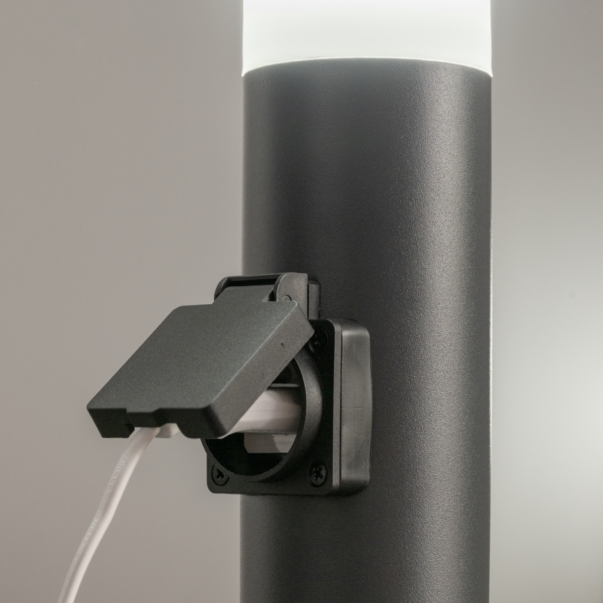 BRILAGI - LED RGBW prigušiva spoljašnja lampa sa utičnicom ELIA 1xE27/6,5W/230V 2700-6500K IP44 Wi-Fi 50 cm antracit