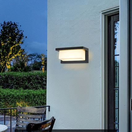 BRILAGI - LED RGBW prigušiva spoljašnje zidno svetlo BRICKY 1xE27/12W/230V 2700-6500K IP54 crno