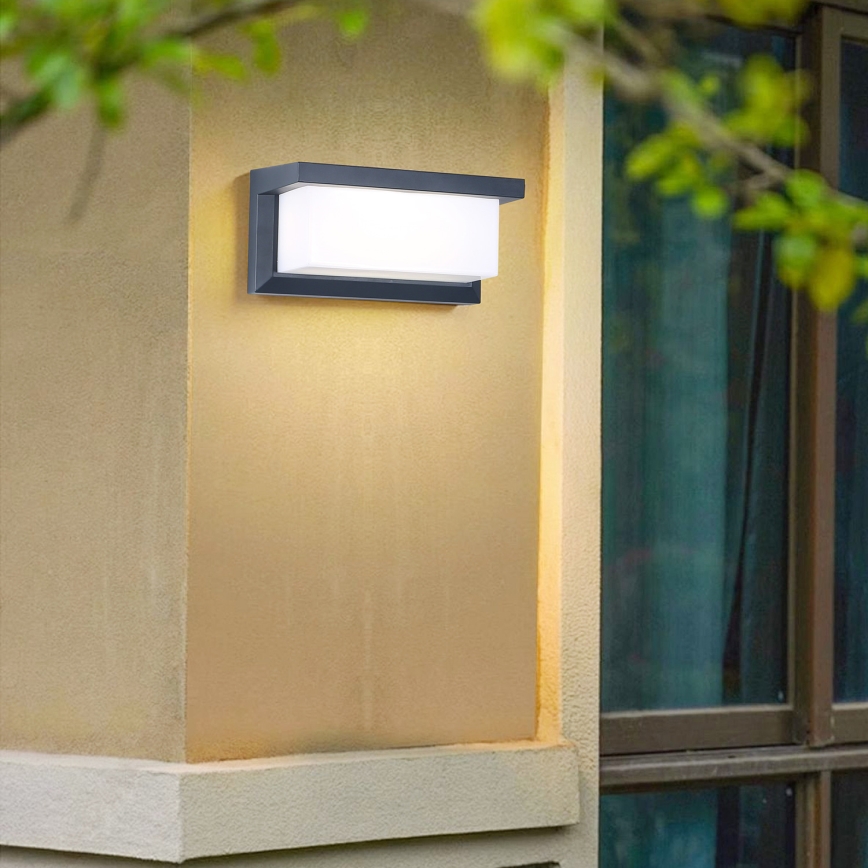 Brilagi - LED RGBW prigušiva spoljašnja zidna svetiljka BRICKY 1xE27/15W/230V 2700-6500K antracit IP54