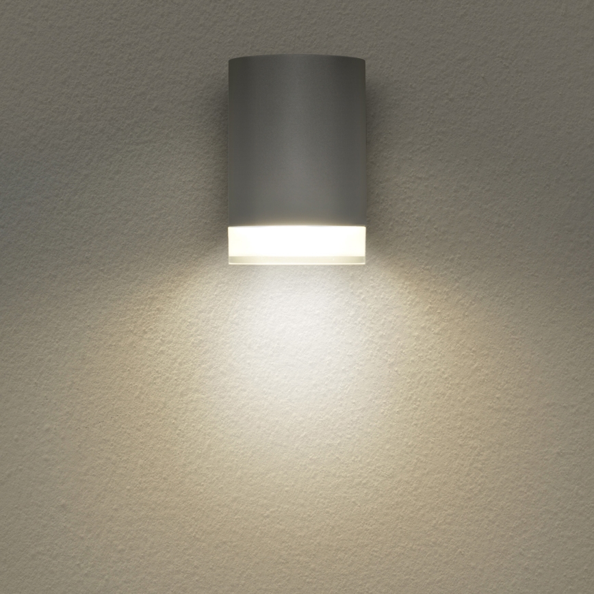 Brilagi - LED RGBW prigušiva spoljašnja zidna svetiljka MATERA 1xGU10/4,8W/230V 3000K IP54 siva + daljinski upravljač