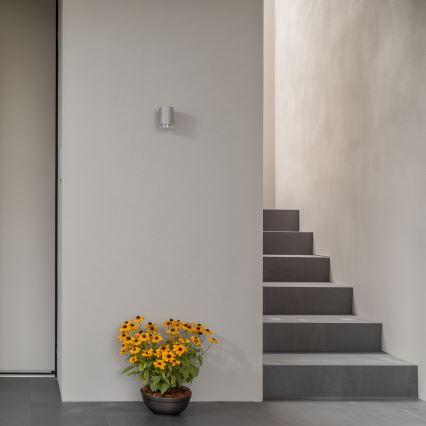 Brilagi - LED RGBW prigušiva spoljašnja zidna svetiljka MATERA 1xGU10/6W/230V 3000K IP54 siva + daljinski upravljač