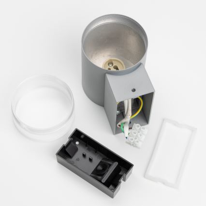 Brilagi - LED RGBW prigušiva spoljašnja zidna svetiljka MATERA 1xGU10/6W/230V 3000K IP54 siva + daljinski upravljač