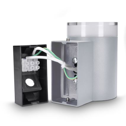 Brilagi - LED RGBW prigušiva spoljašnja zidna svetiljka MATERA 1xGU10/6W/230V 3000K IP54 siva + daljinski upravljač