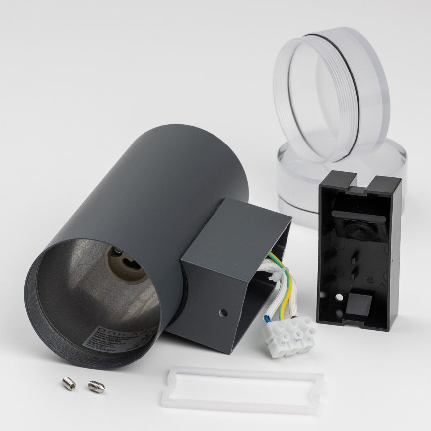 Brilagi - LED RGBW prigušiva spoljna zidna svetiljka MATERA 2xGU10/4,8W/230V 3000K IP54 antracit + daljinski upravljač