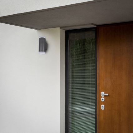 Brilagi - LED RGBW prigušiva spoljna zidna svetiljka MATERA 2xGU10/4,8W/230V 3000K IP54 antracit + daljinski upravljač