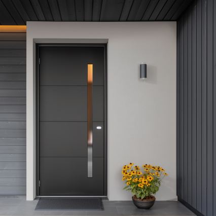 Brilagi - LED RGBW prigušiva spoljna zidna svetiljka MATERA 2xGU10/6W/230V 3000K IP54 antracit + daljinski upravljač