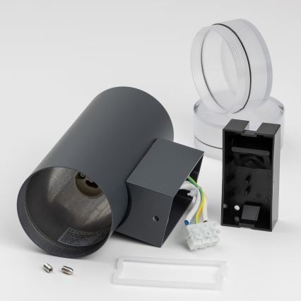 Brilagi - LED RGBW prigušiva spoljna zidna svetiljka MATERA 2xGU10/6W/230V 3000K IP54 antracit + daljinski upravljač