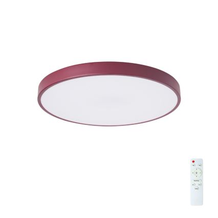 Brilagi - LED prigušiva stropna lampa POOL LED/60W/230V 3000-6000K prečnik 50 cm bordo + daljinski upravljač