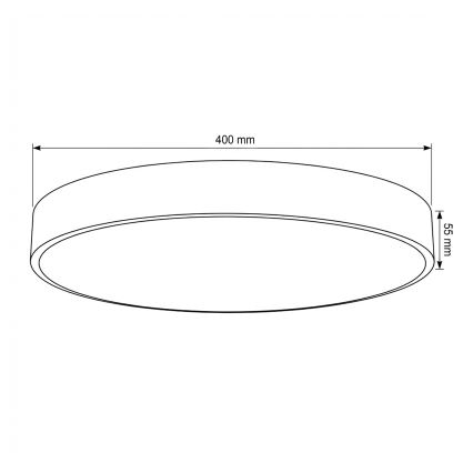 Brilagi - LED prigušiva plafonska svetiljka POOL LED/50W/230V 3000-6000K prečnik 40 cm bež + daljinski upravljač