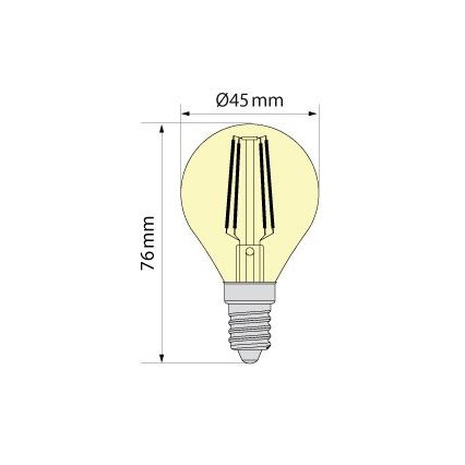 Brilagi - LED sijalica FILAMENT CLASIC ONE P45 E14/6,5W/230V 3000K