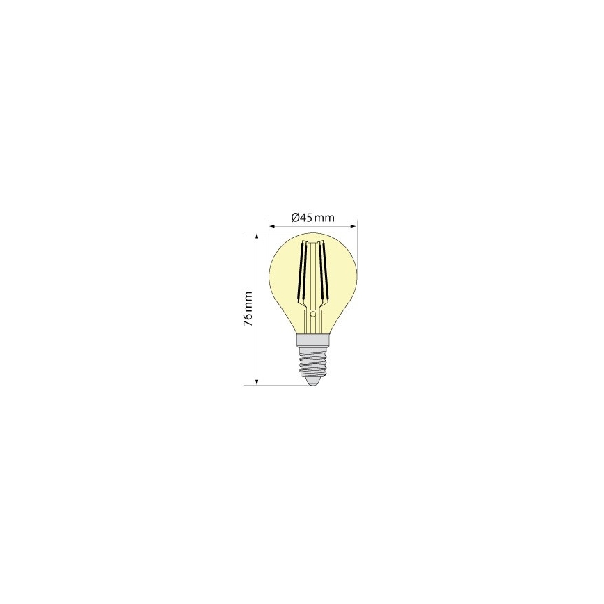 Brilagi - LED sijalica FILAMENT CLASIC ONE P45 E14/6,5W/230V 3000K