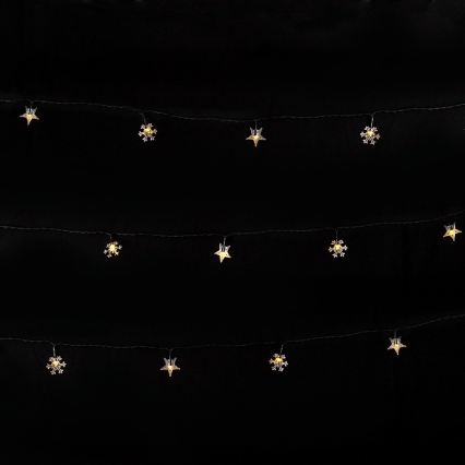 BRILAGI - LED solarni božićni lanac 50xLED/8 funkcija 12m 800 mAh IP65 topla bela