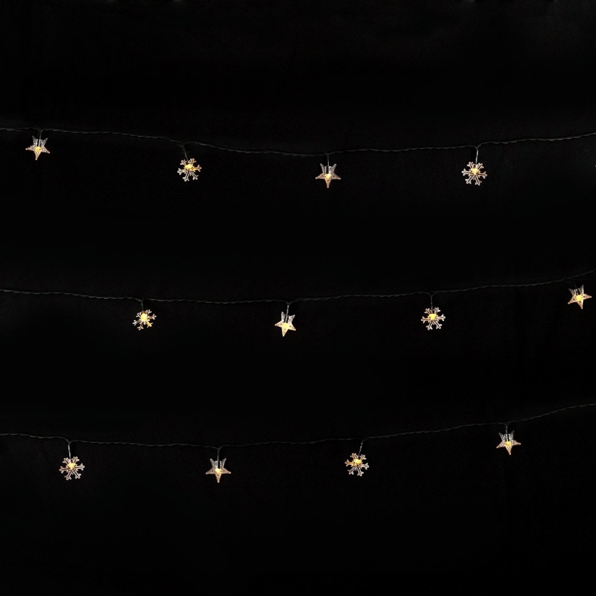 BRILAGI - LED solarni božićni lanac 50xLED/8 funkcija 12m 800 mAh IP65 topla bela