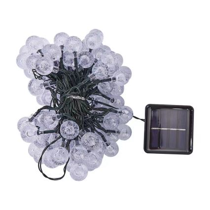 Brilagi - LED solarni dekorativni lanac BUBBLE 100xLED/8 funkcija 10m IP65 topla bela 600 mAh