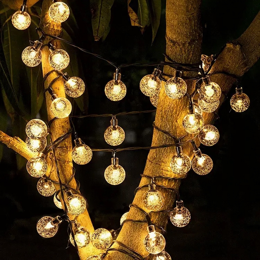 Brilagi - LED solarni dekorativni niz BUBBLE 300 LED/8 funkcija 30 m IP65 topla bela 500 mAh