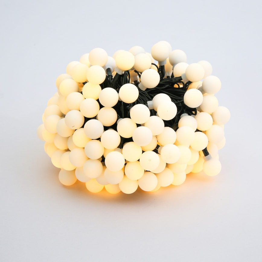 Brilagi - LED solarna dekorativna girlanda BUBBLE 200xLED/8 funkcija 20m IP65 topla bela 800 mAh